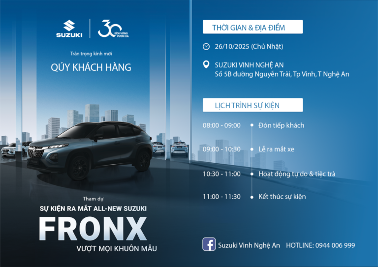Sự kiện ra mắt Suzuki Fronx Tại Nghệ An